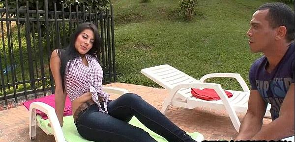  Poolside doggystyle with hot latina 20